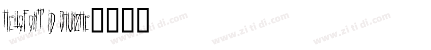 HelloFont ID chunZhe字体转换